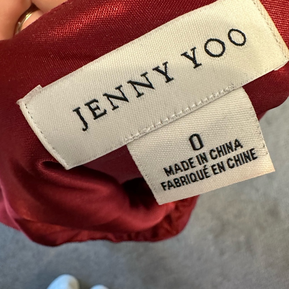 Jenny Yoo Off-The-Shoulder Velvet Dress - Picture 4 of 6